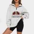thumbnail image 2 of Sudaderas de Cuello Redondo de Navidad Para Mujer Estampado de Manga Larga Suelta Tops Individuales Blusa Odeerbi ODB192421, 2 of 6
