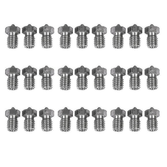 3d Printer Hardened Steel Nozzle For E3d V6 V5 Filament 0.25mm 30pcs