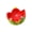 Red watermelon bowl, variant on Fun Watermelon Look Ceramic Serving Platter With 5 Matching Forks Ideal For Entertaining