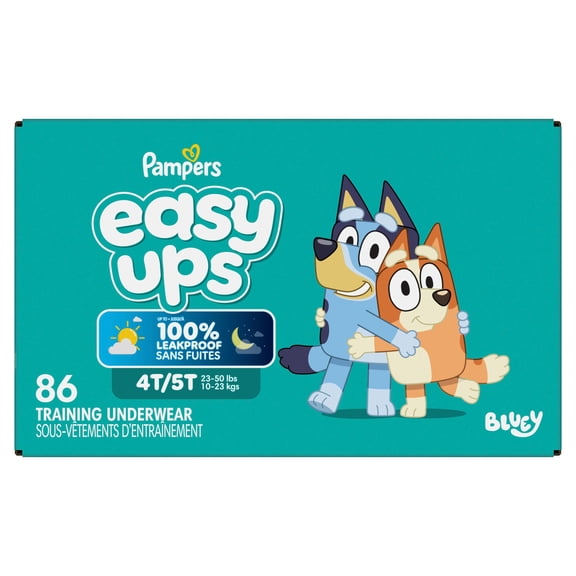 Pampers Easy Ups Training Underwear Boys Size 6 4T-5T