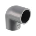thumbnail image 1 of Unique Bargains PVC Pipe Fitting 20mm Slip Socket 90 Degree Elbow Coupling Connector Gray 2 Pcs, 1 of 4