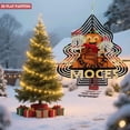 thumbnail image 2 of Metal Hanging Christmas Tree Wind Decorations - Festive Garden Spinners with 3D Tree Outline Pattern for Yard and Garden Decor, 2 of 7