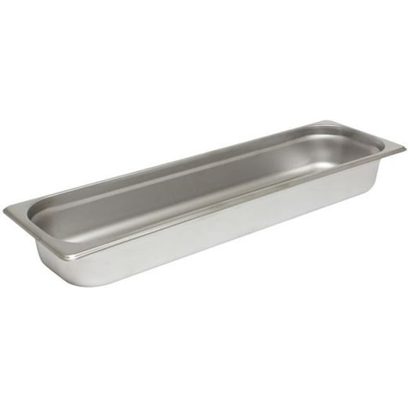 TrueCraftware- Half Size Long 2-1/2" Deep Stainless Steel Anti-Jamming Steam Pan 24 Gauge- Steam Food Pan Anti-Jam Steam Table Hotel Pan for Restaurant Family Events Personal Catering Use