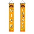 thumbnail image 2 of Thanksgiving Door Couplet Curtain Set, Pumpkin Maple Leaf Turkey Patterned Door Hanging, 2 Panel Harvest Festival Decor, Ornament for Front Door Home Thanksgiving, 2 of 7
