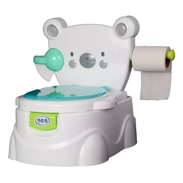 Baño Entrenador AEIOU Osito Niño Verde