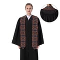 thumbnail image 4 of Xecao Colorful Mexican2 Print Graduation Shawl Stole Honor Stole Adult 72" Academic Commencements, 4 of 7