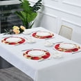 thumbnail image 7 of Round Placemat Heat Resistant & Wrinkle-Free Dining Table Decor Placemat For Home & Weddings Strawberry, 7 of 7