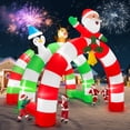 thumbnail image 1 of Lámpara LED Kalolary de Navidad con forma de arco inflable de 3,7 m, 1 of 8