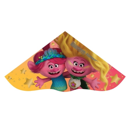 X Kites SkyDelta 52 Trolls Fiberglass Kite, 8 Years and Up