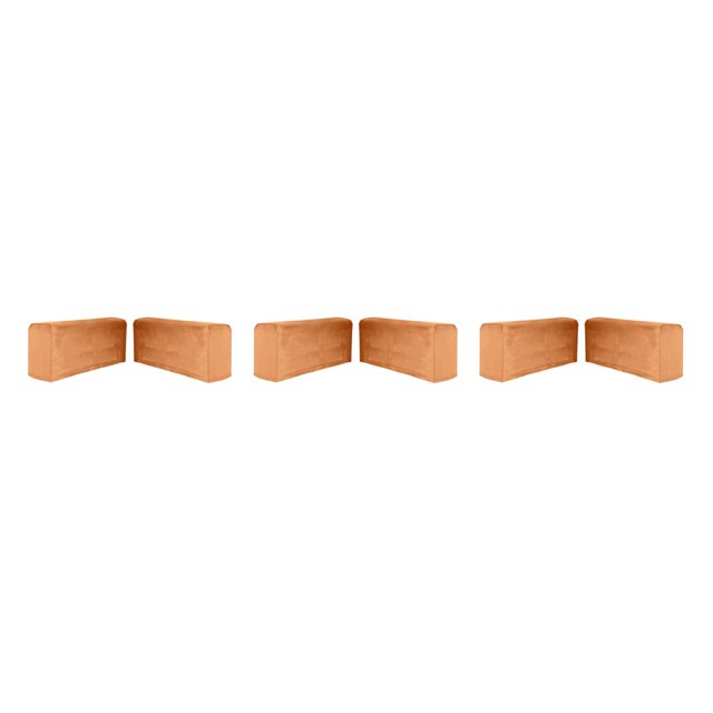 Billuyoard Funda para reposabrazos de sofá elástica engrosada 2 uds Protección mejorada extraíble Camel Type1 NO1