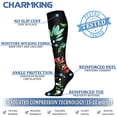 thumbnail image 4 of Calcetines de compresión CHARMKING Circulation de 15 a 20 mm Hg (3 pares), 4 of 7