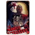 thumbnail image 3 of Letrero de metal retro de Halloween con temática de película de terror, pintura de hierro desgastada, letreros de hojalata, arte de pared, cueva de hombre, cine, club, decoración del hogar, 3 of 5
