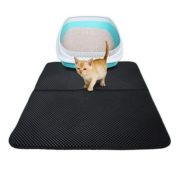 New double layer top cat litter mat