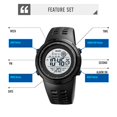 thumbnail image 4 of Reloj deportivo SKMEI 1254 para hombre, resistente al agua, 50 m, con brújula, 4 of 7