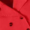 thumbnail image 6 of Girls Summer Clothing Set Short Sleeve Double Breasted Collared Blazer with Pleated Skirt 2 Piece School Uniform Party Dress Outfits Red 3-4 Years, 6 of 6