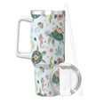 thumbnail image 2 of Goofa Turtle and Sea Life Print 40oz Ice Bully With Handle And Straw Stainless Steel Vacuum Insulated Cup And 2 In 1 Straw Lid, 2 of 8