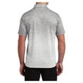 thumbnail image 2 of Yellow Rooster Mens Ombre Heather Polo White/ Graphite L, 2 of 8