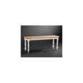 thumbnail image 1 of Boraam  Farmhouse Dining Bench - White And Natural Finish, 1 of 1
