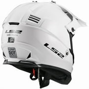 LS2 Gate Solid Gloss White Helmet size Large