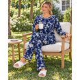 thumbnail image 4 of DreamFish Women's Pajama Set Long Sleeve Top and Pants with Pockets Soft Lightweight Sleepwear Loungewear, 4 of 6