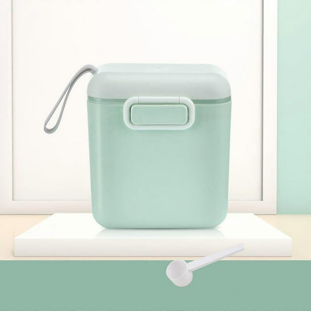 Milk Powder Scoop Milk Powder Dispenser, Baby Milk Powder Container 400ml/800ml, One Touch Milk Powder Storage Box with Spoon for Travel