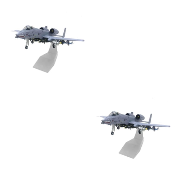 Vogacara Modelo de avión, adornos de exhibición, avión fundido a presión para barra de escritorio a10 Fighter Tipo 1 2Conjunto