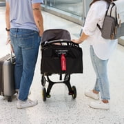 J.L. Childress Padded Travel Bag for Doona, Evenflo Shyft Dualride & Infant Car Seats with Base - Travel Bag for Airplane, Elite - Black