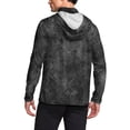 thumbnail image 3 of Havenx Uv Protection Shirts for Men Texture Print Long Sleeve Rapid Dry Hoodies with Mask Hooded Upf 50+ Hoodie Shirt Fishing Casual Summer Lightweight Hiking Blouses,Gray L, 3 of 5