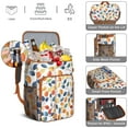 thumbnail image 2 of Spring Floral Wildflower and Butterfly Print Insulated Cooler Backpack - 20L Lightweight & Portable, 2 of 4