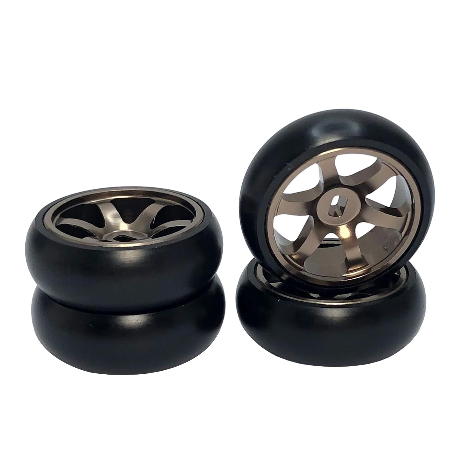 4x RC Car Slick Wheel Wheels Tires for K989 1/28 Modified Car Crawler