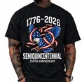 thumbnail image 3 of 250th Anniversary Mens Patriotic T Shirts USA Flag Retro 1776-2026 Graphic Tee for Men Vintage Independence Day Crewneck Tees 3, 3 of 6