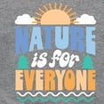 thumbnail image 3 of Instant Message - Earth Day - Nature Is For Everyone - Toddler & Youth Girls Raglan Graphic T-Shirt, 3 of 6