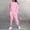 Pink, variant on Women'S Solid Color Round Neck Long Sleeved Top and Jogger Pants Set for Autumn,2 Piece Sets for Women Purple XXL(XXL)