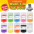 thumbnail image 2 of Arena Coloreada Jj Care 11 Lbs. [10 Botellas] Kit De Arte En Arena Para Manualidades Para Niños De 3 Años En Adelante Arena De Color No Tóxica Arte A Granel Arena Colorida Estable A Los Rayos Uv Para, 2 of 8