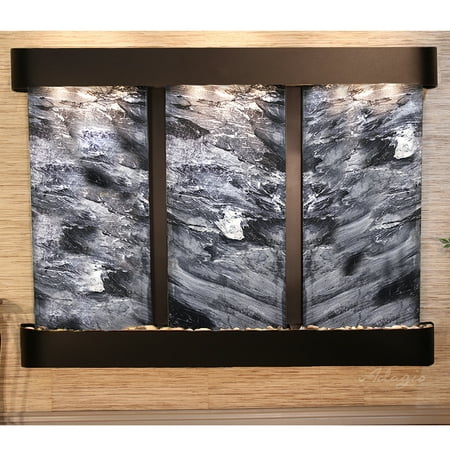 Deep Creek Falls Fountain - Blackened Copper - Rounded Edges - Choose Options