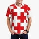 thumbnail image 1 of Fotbe Red Cross 1 Camiseta Polo de Golf para Hombre con Estampado – Camisa Deportiva Transpirable con Cuello Abotonado-Small, 1 of 6