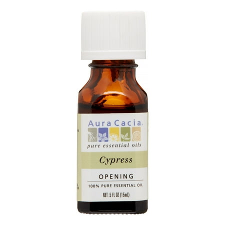 Aura Cacia 100% Pure Essential Oil, Cypress, 0.5 Oz Aura Cacia 100% Pure Essential Oil, Cypress, 0.5 Oz