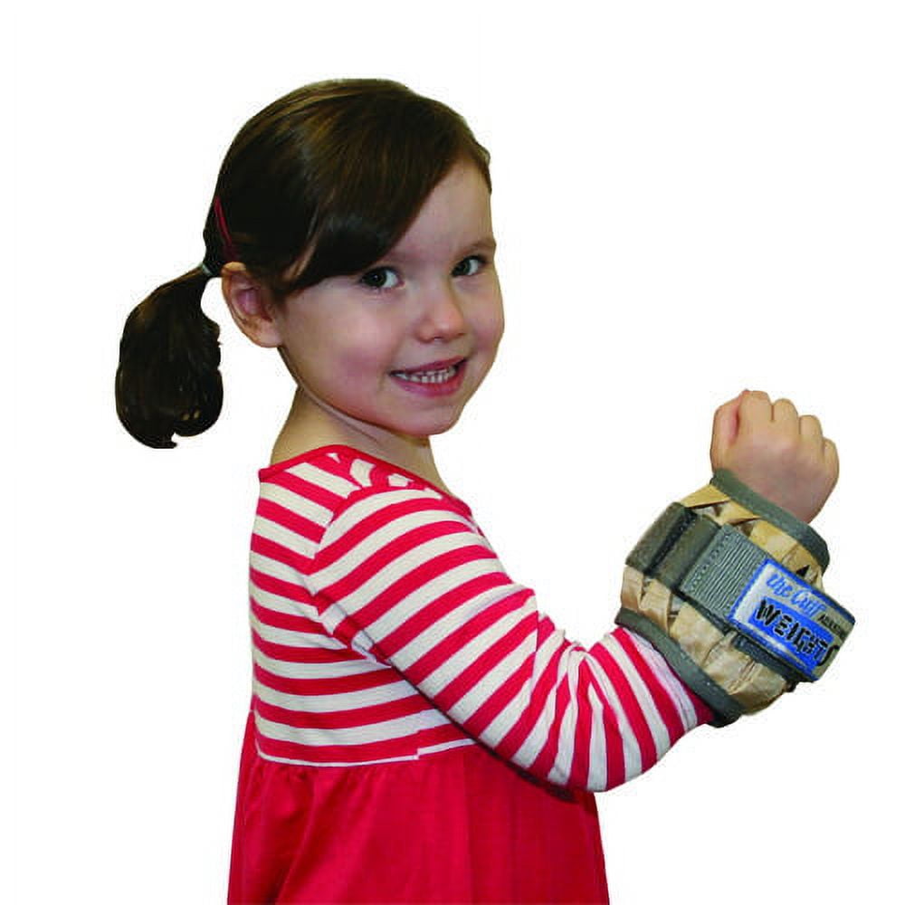 CanDo Adjustable Pediatric Wrist Weight, Tan, 2 Pound