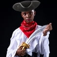thumbnail image 4 of Hsqqdc Unisex Tricorn Pirate Captain Hat, Themed Party Hat for Men Women, 4 of 7