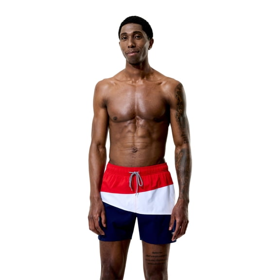Speedo Men's Colorblock 5.5" Volley with Comfort Brief Liner, Sizes S-2XL