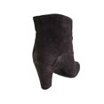 thumbnail image 3 of Nine West Women Quarrel Suede Western Ankle Boot Shoe, Dark Brown/Black, US 8.5, 3 of 3