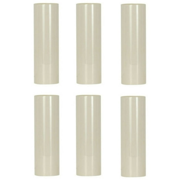 Creative Hobbies 3 Inch Tall Cream Plastic Candle Cover Sleeves