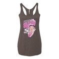 thumbnail image 2 of Wild Bobby Shore Surfer Betty Boop Betty Boop Tri-Blend Racerback Tank Top, Brown, Small, 2 of 5