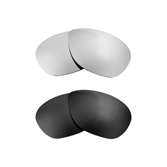 Walleva Polarized Titanium   Black Replacement Lenses For Maui Jim Castles
