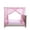 🍒 Pink_Hot#3664, variant on Net Bed Canopy Polyester Mesh Side Opening Curtain for Bedroom and Outdoor Use