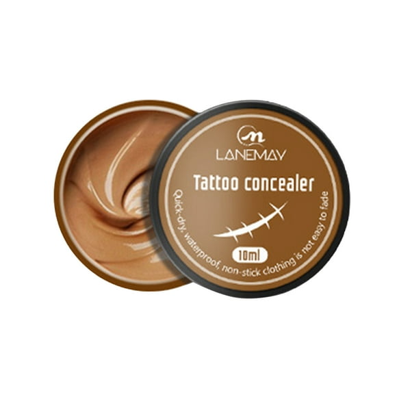EARKITY Tattoo Cover Up, Waterproof Invisible Concealer Body Leg Bruise Stretch Scar Dark Spots Vitiligo Skin Makeup Waterproof, Professional Long Lasting Tattoo Cover Up Suitable for Men and Women