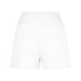 thumbnail image 5 of Dagugfen Summer Shorts for Women Casual Ruffle Waist Cotton Linen Breathable Lightweight Loungewear Beach with Pockets, 5 of 8