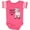 Football Pink and White, variant on Inktastic Mama Loves Me- cute goat Boys or Girls Baby Bodysuit