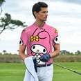 thumbnail image 4 of Lsque Sanrio Pattern Golf Shirts for Men Dry Fit Print Moisture Wicking Performance Short Sleeve Polo Shirt-4X-Large, 4 of 7