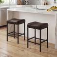 thumbnail image 4 of Gymax 2 Pcs Bar Stools Set of 2 25 Inch Counter Height Bar Chairs for Kitchen Island, 4 of 10